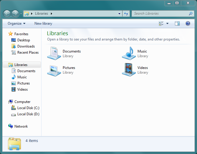 Windows 7 Libraries